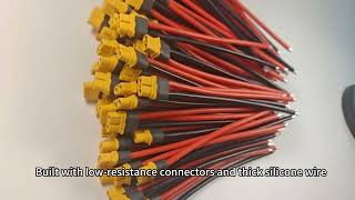 Amass XT60 High Current Connection Cable Harness with 14AWG/12AWG Silicone Wire RC Lipo Battery