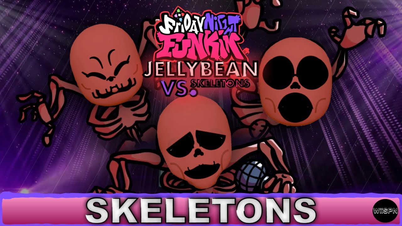 Every SKELETON from JELLYBEAN VS SKELETONS MOD Mii! YouTube