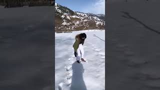 Kavya Shastry Playing Ice In Jammu Kashmir