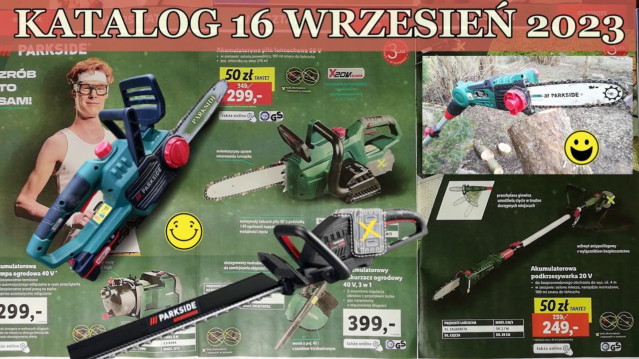 PARKSIDE PERFORMANCE CATALOG from September - 16, water trimmer saw, pump, scythe, 2023, YouTube hedge