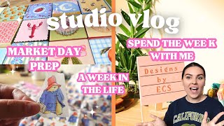 Studio Vlog - 5-Day Vlog | A Week in the Life | Market Weekend Prep | Paint With Me