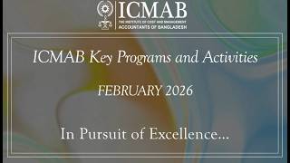 ICMAB's Key Programs and Activities by 19th Council of the Institute || February 2026