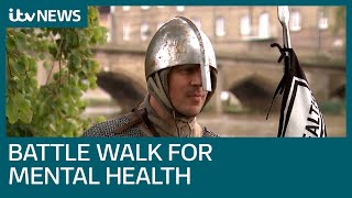 Meet the mental health warrior marching 300 miles | ITV News