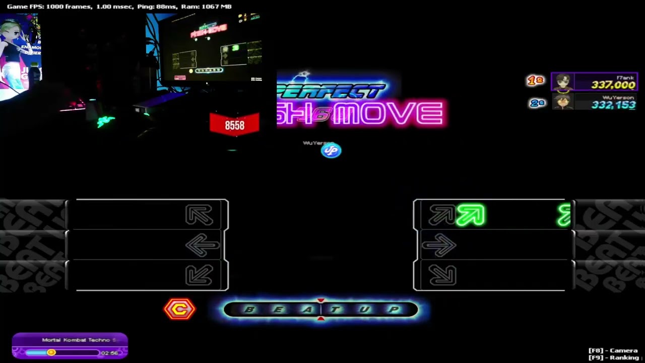 Audition Brazil | Mortal Kombat - Techno Syndrome 134 Bpm Lv. 7 [Beat Up] [Hand Display]
