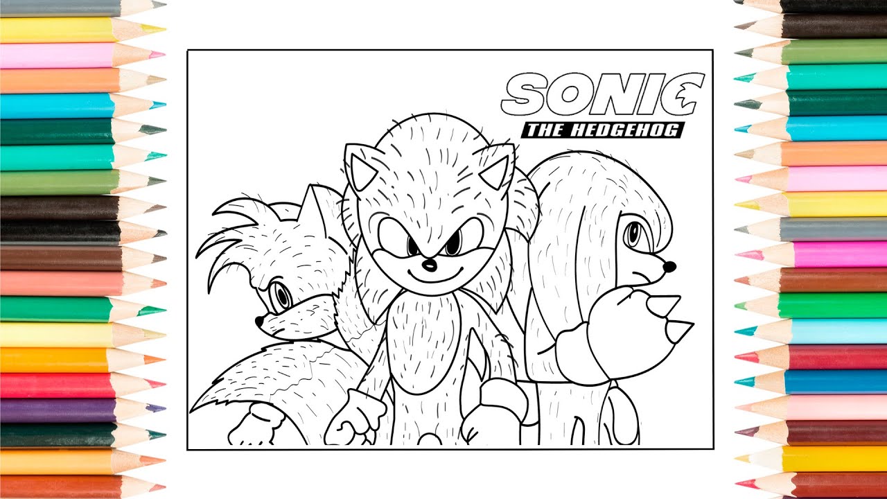 Como desenhar o Sonic do filme - Mundo da Imaginação - Colorindo e