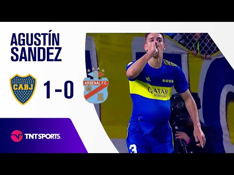 ¡SANDEZ llegó de CABEZA y METIÓ EL PRIMERO de BOCA y de su CARRERA! ⚽