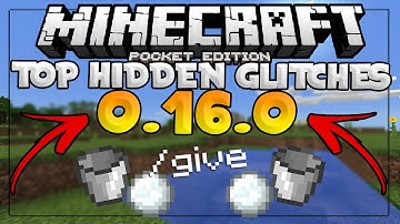 TOP HIDDEN GLITCHES in MCPE 0.16.0! - Secret Glitches in MCPE - Minecraft PE (Pocket Edition)