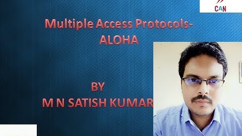 Multiple Access Protocols- ALOHA | computer Networks | Data Communications