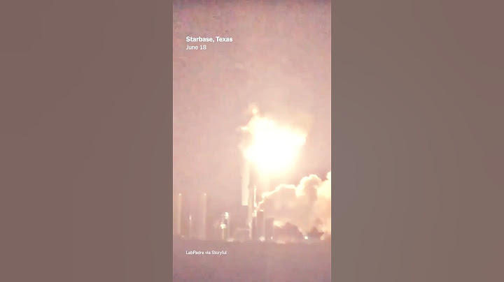 SpaceX Starship Explodes in Huge Fireball