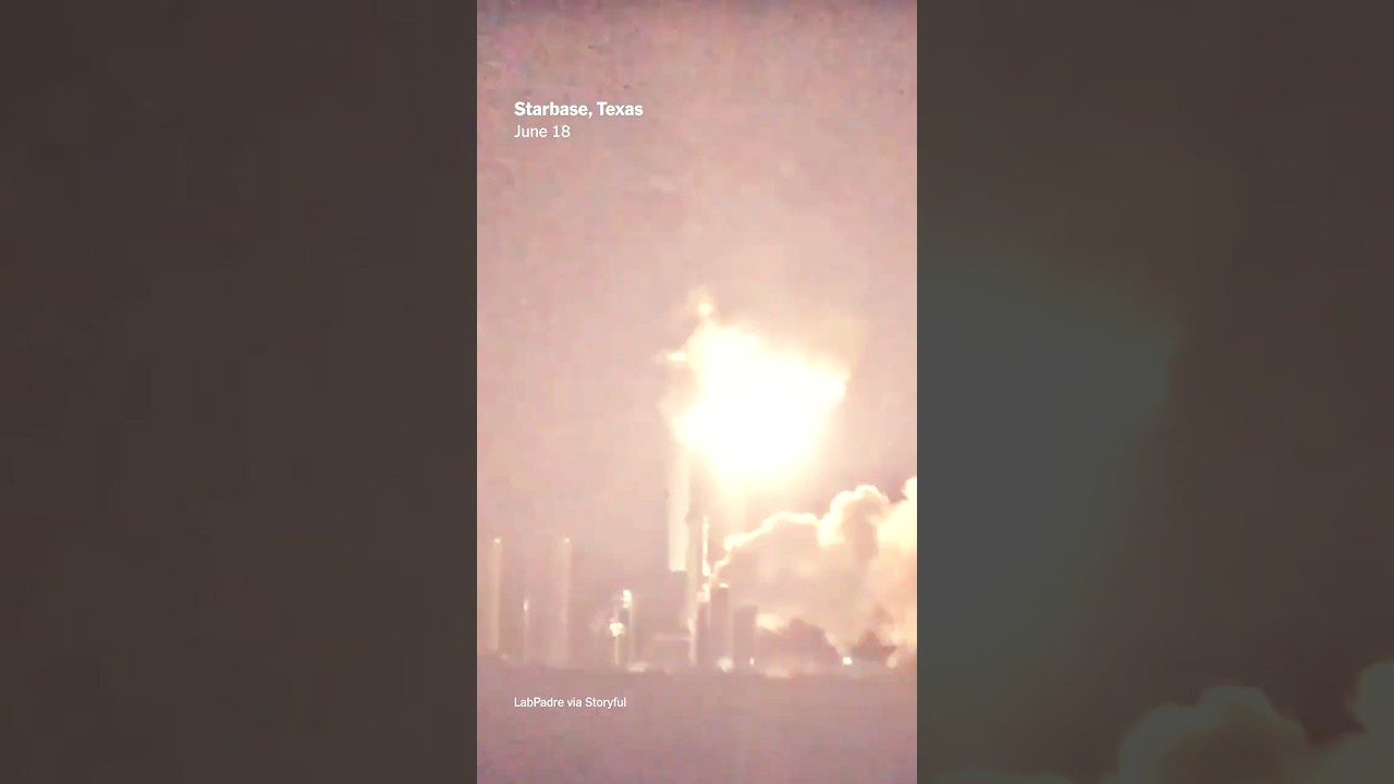 SpaceX Starship Explodes in Huge Fireball