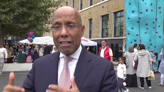 Interview with Tower Hamlets Executive Mayor Lutfur Rahman at Town Hall event