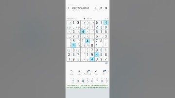 29 JAN 2022 - SUDOKU DAILY CHALLENGE