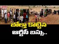 RTC bus overturns in Vikarabad, 30 injured