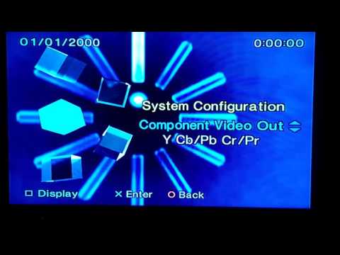 PlayStation 2: how to set COMPONENT video (+ hidden settings menu)