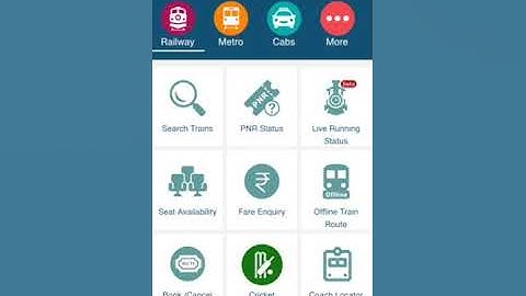 Live Train IRCTC Enquiry PNR Status Indian Railway