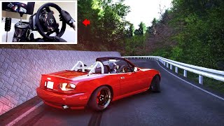 Mazda MX-5 vs Narrow Drift Road! | (4K) Ultra-Graphics w/Wheel Setup - Assetto Corsa screenshot 5