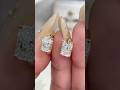 1CT Radiant Cut Lab Diamond Earrings #yushinejewelry #diamond #jewelry #18k #18k #lab #necklace