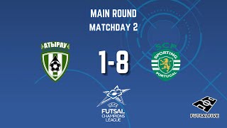 UEFA Futsal Champions League - Main Round - Group 2 - Day 2: MFC Atyrau 1-8 Sporting CP