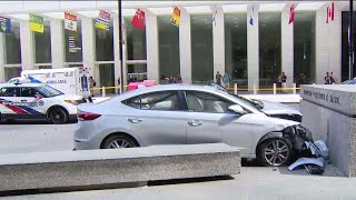 Vehicle strikes group of pedestrians downtown