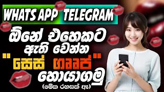 Revealed: Sinhala Telegram & WhatsApp Groups