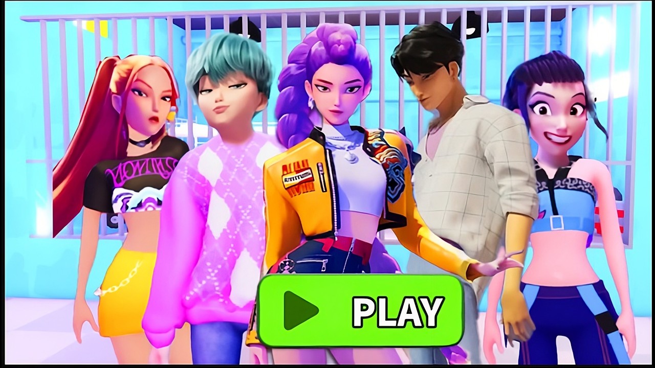 KPOP DEMON HUNTERS BOYS and GIRLS PRISON RUN! Obby roblox! Gameplay Walkthrough No Death 4K
