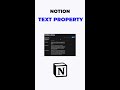 Notion Text Property ✏️