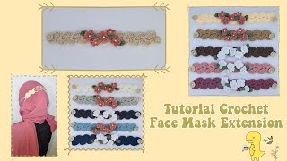 How to Crochet Face Mask Extension | Tutorial Merajut Tali Penyambung Masker