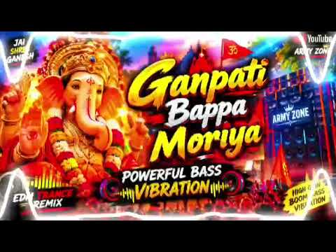 ❌ GANPATI BAPPA MORYA EDM TRANCE BABA TLK 💥 POWERFUL BASS VIBRATION 🔇