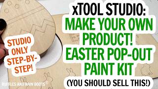 How to Make an Easter Pop Out Card in xTool Studio - You Can SELL THESE!