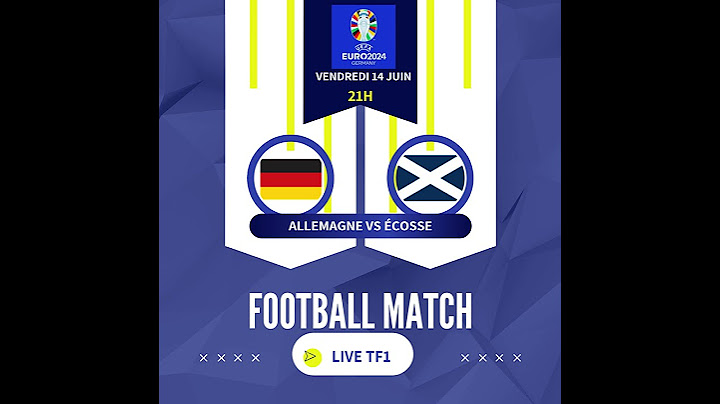 Euro 2024 : Allemagne Vs Écosse