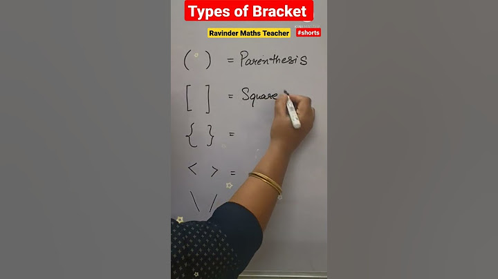 Different Types of Brackets | Important | #shorts #brackets