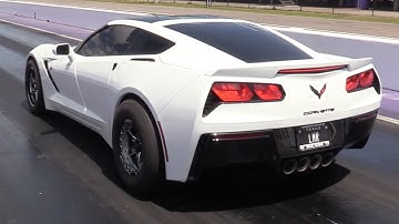 ProCharged C7 Corvette - 8 Second Pass