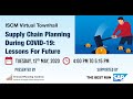 Iscm townhall  supply chain planning during covid19 lessons for future