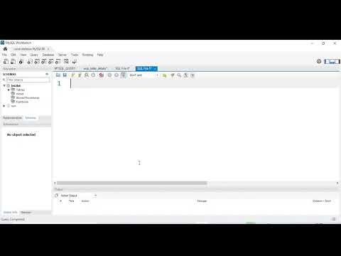 How to Create/Drop Database in MySQL workbench