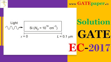 GATE 2017 Find the magnitude of diffusion current density at L/2