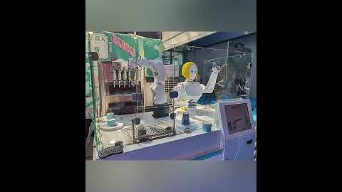 Ledbow Automatic Interactive Robot Ice-cream Vending Machine