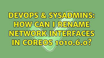DevOps & SysAdmins: How can I rename network interfaces in CoreOS 1010.6.0? (2 Solutions!!)