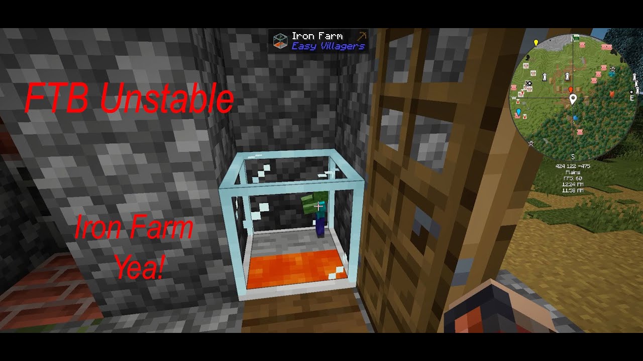 FTB Unstable | Iron Farm Easy Villagers | EP 3 - YouTube