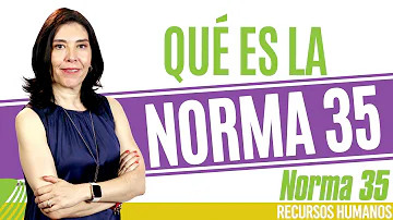 ¿Qué es la Norma 35?