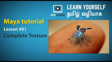 Maya Complete Texture - Lesson 01 Tamil Tutorial