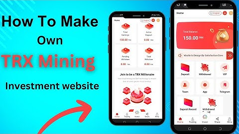 How To Make Own TRX Mining Investment Website || Free TRX Mining Website Script