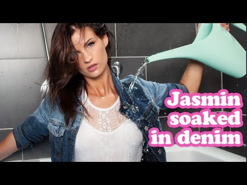 Jasmin soaked in denim - #Wetlook