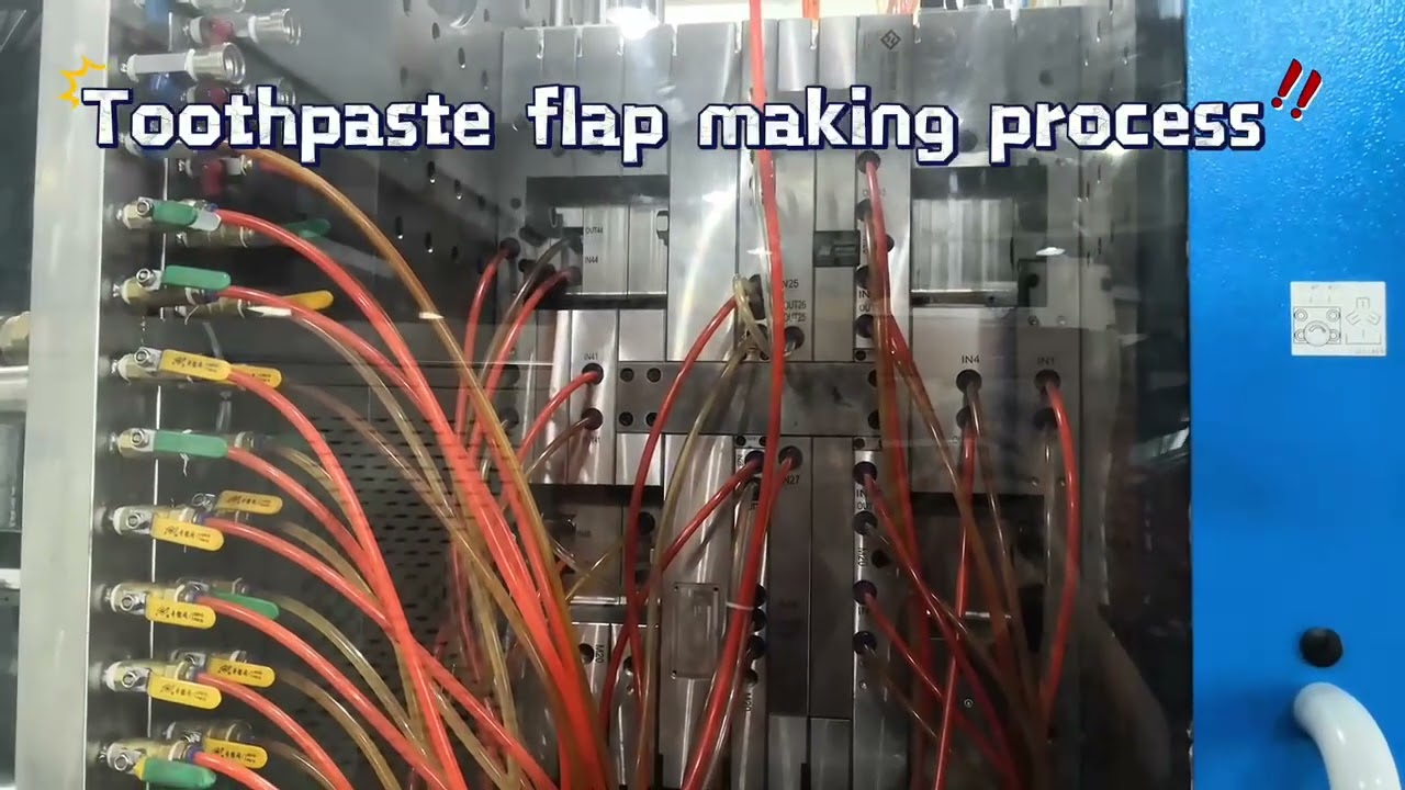 Plastic packaging: toothpaste flap