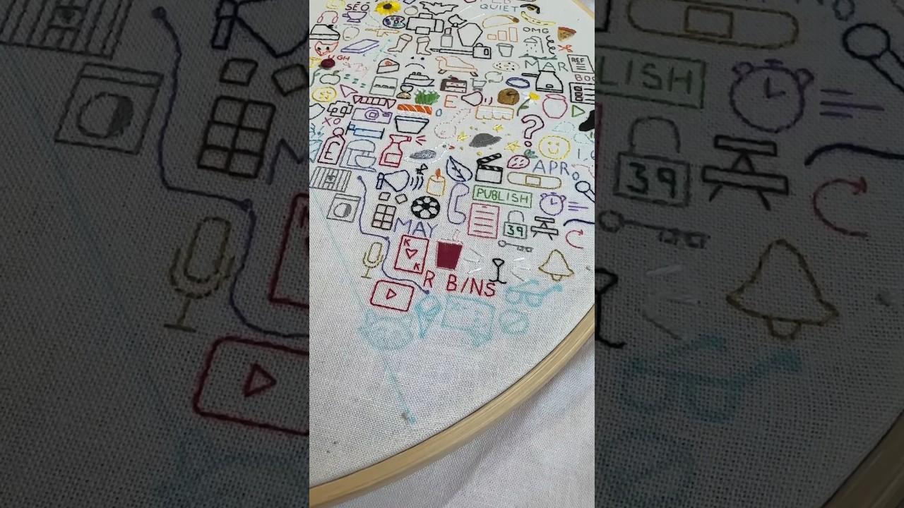 How To Choose Icon Size & Placement On Your Embroidery Journal