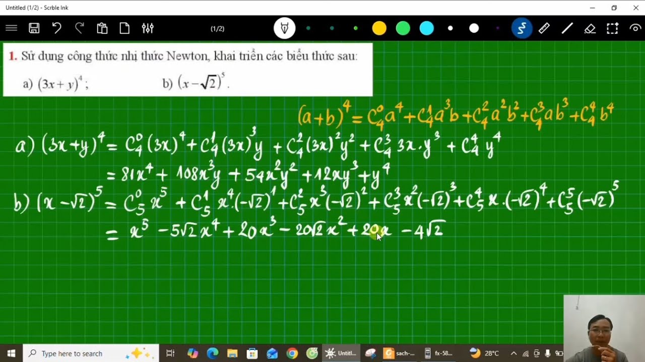 Giải bài tập Bài 1 trang 35 Toán 10 tập 2 SGK Chân trời sáng tạo