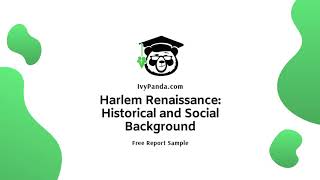 Harlem Renaissance: Historical and Social Background | Free Essay Sample