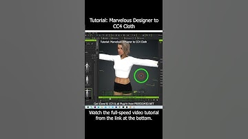 Marvelous Designer to CC4 Character Creator 4 Cloth Design Tutorial #marvelousdesigner #cc4 #cloth