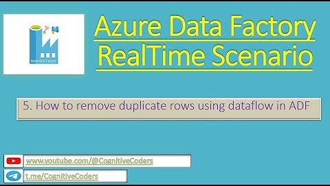 How to remove duplicate rows using dataflow in ADF | Azure Data Factory | Real Time Scenario