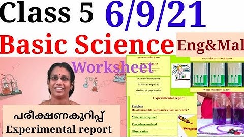 Class 5 Basic Science Worksheet 6/9/21|STD 5 Basic Science Worksheet 6/9/21|@Educutz