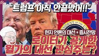 로이터, 월가의 대선 관심주 공개! “누가 이기든 강세장?!” 하지만, 법원으로 간다면...? 미국 현지 언…